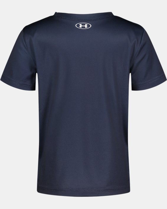 Boys' Pre-School UA Warp Fade Short Sleeve T-Shirt, Blue, pdpMainDesktop image number 1